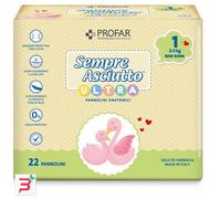 PROFAR SEMPRE ASCIUTTO PANNOLINO ANATOMICO ULTRA NEW BORN 2/5KG 22 PEZZI