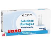 PROFAR SOLUZIONE FISIOLOGICA STERILE ISOTONICA 2 ML 20 AMPOLLE