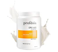 PROFESIA Maschera Capelli Secchi e Disidratati a Base di Proteine del Latte, Trattamento Professionale Ristrutturante, Idratante e Districante per Capelli Danneggiati, Decolorati e Crespi, 1500 ml