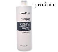 PROFESIA Shampoo Antigiallo Professionale con Proteine della Seta, Shampoo No Yellow per Capelli Biondi, Decolorati, Grigi e Bianchi, Neutralizzante Antiriflesso per Toni più Luminosi, 1000 ml