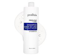 PROFESIA Shampoo Capelli Secchi a Base di Semi di Lino per Lavaggi Frequenti, con Effetto Idratante, Anticrespo e Rinforzante, Trattamento Professionale per Capelli Disidratati e Crespi, 1000 ml