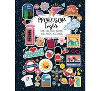 Profesor de Inglés: Como un profe normal, pero mucho más genial. Cuaderno Cuadriculado A4 | Regalo para Profesor de Inglés