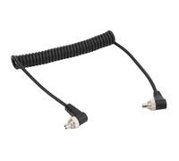 Professional 100 cm PC-to-Flash Sync Cable with Screw-Lock Connector for Camera Flash Synchronization - Male-to-Male Cord