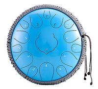 Professional 12 Pollici 15 Notes Thumue Thumue Drum, D Strumento Di Percussione Compatto K Key Con Decorazione Della Corda, Borsa Da Viaggio, Libro Di Musica, Mazzetti, Picks (Color : Blue)