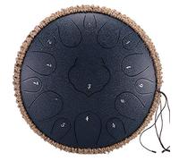 Professional 12 Pollici 15 Notes Thumue Thumue Drum, D Strumento Di Percussione Compatto K Key Con Decorazione Della Corda, Borsa Da Viaggio, Libro Di Musica, Mazzetti, Picks (Color : Gray)