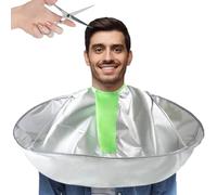 Professional 3D Umbrella Barber Cape - Foldable Hair Cutting Cloak For Home Use | Quick Dry Polyester Barber’s Gown | Catch All Hair Catcher For Free Haircuts