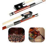 Professional 4/4 archetto in pernambuco Nasetto in ebano violino Arbor crine di cavallo bianco 4/4 Brazilwood