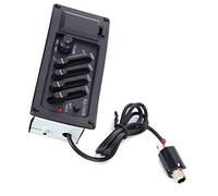 Professional 4-Band EQ Preamp Pickup System for Acoustic Guitar with Pre-Wired Installation, Wood Design, Bass/Mid/Treble Control