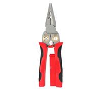 Professional 8-in-1 Electrician Pliers - Wire Stripper Crimper Cutter Combo Tool for Electrical Work, Home Repair & Automotive Use(Red)