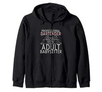 Professional Adult Babysitter Barista esperto - Felpa con Cappuccio