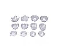 Professional Aluminum Alloy Cake Baking Mold Household Portable DIY Bath Salt Ball Mold Set#14