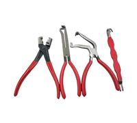 Professional Automotive Disconnect Pliers Set, Fuel Line Quick Disconnect Tool & Electrical Connector Release Pliers with Removal Function(Red-4pcs)