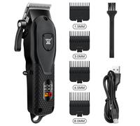 Professional Barber Electric Hair clipper LED display screen UBS charging Trimme