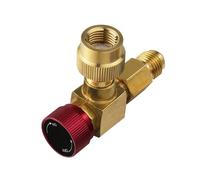 Professional Brass Refrigerants Charging Fitting Thickened Washer Seal Antidlip Nut for Cooling Systems Maintenance Leakproof Refrigerants Control Valves