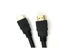PROFESSIONAL CABLE Xavier HDM1-12IN - Cavo HDMI 1.4V ad alta velocità con Ethernet, maschio a maschio, 1', 28AWG, colore: Nero Nero 32 Feet