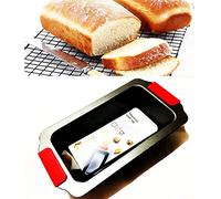 Professional Class- Voted No.1 for Quality Scatole per pane e pagnotta per cottura Padella per pane con rivestimento antiaderente da 0,9 kg Manici in silicone resistenti al calore