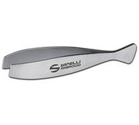 Professional Cooking - Pinza a spina di pesce in acciaio INOX 18/10, colore: Argento