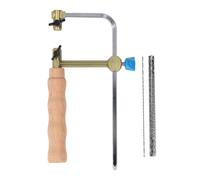 Professional Coping Saw Forged Steel Frame with 8PCS Blades Heavy Duty U Shape Fret Cutter Saw for Woodworking Crafting