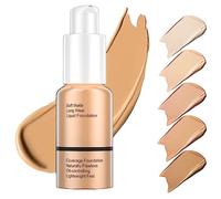 Professional Cover Foundation Fondotinta, 2-in-1 Foundation & Concealer, Finish Matte & Poreless, Formula Waterproof e Idratante Oil-free, 30 ml-#105 Sand
