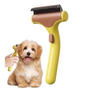 Professional Dematting Rake for Dogs & Cats - Dual-Sided Undercoat Tool, Precision Stainless Steel Blades for Stubborn Knots, 2026 Wellness-Focused Grooming Brush for Long Haired Pets