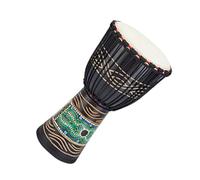 Professional Djembe Strumento A Percussione Per Adulti Tamburello Con Testa Di Tamburo In Pelle Di Pecora Africana In Mogano Standard Da 12 Pollici (Color : A)