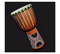 Professional Djembe Tamburo Africano Standard Da 12 Pollici In Pelle Di Capra Scavata In Legno Intero, Tipo Tamburello Africano (Color : E)