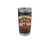 Professional Duct Tape User Camicia con nastro adesivo Bicchiere termico in acciaio inox doppia parete