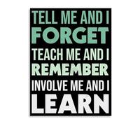 Professional Educator Poster Motivational Quotes for Teachers Canvas Wall Art School Decor Gift(Framed,16x24inch(40x60cm))