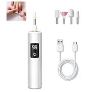Professional Electric Nail Polisher,Rechargeable Manicure Pedicure Kit，1 | 35000 RPM,with Led Display,with 4 Bits,Thick Toenail Trimmer & Grooming Tool, for Home,Salon & Travel