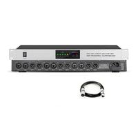 Professional Feedback Frequency Shifter - 6-in 6-Out Microphone Anti-Howling Feedback Suppressor for Stage, Conference, KTV(6 in 6 out)