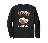 Professional Ferret Cuddler Cute Sleeping Ferret Pet Maglia a Manica