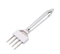 Professional Full Metal Ice Chipper Stick, Manual Ice Crusher for Kitchen Bar Restaurant, Food Grade Zinc Alloy Ice Pick Tool with Ergonomic Design for Whiskey and Cocktail Making (Tipo A)