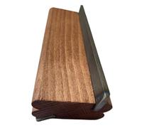 Professional Guitar Making Tools Lima Smussata In Acero Con Tasti Per Chitarra 2 In 1 Angoli Di 35° E 90° Strumenti Per La Creazione E La Riparazione Di Strumenti(Dark wood)