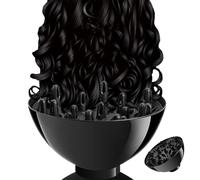 Professional Hair Diffuser - Blow Dryer Attachment | 14x13cm Styling Tool with Vent Airflow System, Silicone Hair Styling Device with Grip Collar Design, Grooming Equipment