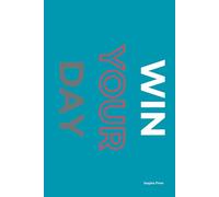 Professional Hardcover Daily Planner WIN YOUR DAY: | Goal Setting, Productivity & Habit Tracker | Time Management Notebook with To-Do List, Priorities ... | 6x9 Inches 80 Pages Blue & Red Hardcover
