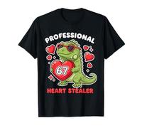 Professional Heart Stealer Valentines 67 Meme 6 7 Iguana Maglietta