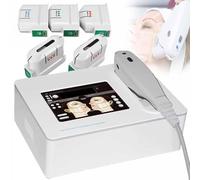 Professional HiFu Device for Face and Body - 7Mhz/4MHz Dual Frequency, SMAS Layer Lifting Device, Anti-Ageing & Fat Reduction, Jaw Contouring and Anti-Aging at Home/Salon, with 5 Heads