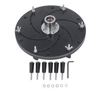 Professional Longworth Chuck Woodworking Self -centratura in lega di alluminio Torna Chuck per la piastra per rotazione in legno che produce filo M33 con chiave esagonale e viti (300 mm)
