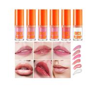 Professional Makeup Duck Plump Lip Plumping Gloss, 6pcs High Pigment Lip Gloss, Plumping Lip Gloss, Vegan Formula