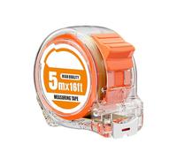 Professional Measuring Tape Compact Portable Tool Scale Metric Inch Sixteen Point Four Foot Clear Precision Ruler For Engineering Carpentry Construction DIY Home Improvement