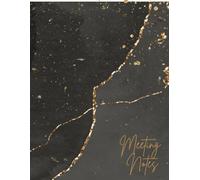 Professional Meeting Notebook for Work (8.5 x 11 inch): 50 Meetings- Templates with Index, Agenda, Notes, Action Items, and Follow-Up Pages for ... Tasks, Boost Productivity (Design: Granite)