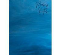 Professional Meeting Notebook for Work (8.5 x 11 inch): 50 Meetings- Templates with Index, Agenda, Notes, Action Items, and Follow-Up Pages for ... Tasks, Boost Productivity (Design: Mist)