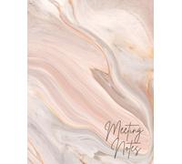 Professional Meeting Notes Notebook for Work (8.5x 11 inch): 50 Meeting Templates with Index, Agenda, Notes, Action Items, and Follow-Up Pages for ... Tasks, Boost Productivity (Design: Marble)