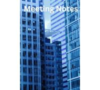 Professional Meeting Notes Notebook - Office Journal for Work, Business, and Team Planning | 100 Lined Pages, 6x9” Hard Cover