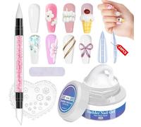 Professional Nail Builder, Extension Sculpting Nail Gel, Thick Consistency with Durable Strength, Self Leveling Clear Builder Nails Gel, Nails Design Gels with Glossy Style, Acrylic Alternative Gels