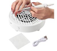 Professional Nail Dust Collector, Quiet Suction Vacuum Machine For Manicure Pedicure, Home Salon Beauty Station Tool For Women Beginners Portable Nail Dust Extractor Clean