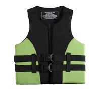Professional Neoprene Kayaking Jacket for Adults, Adjustable Fishing Buoyancy Aid Vest for Surfing Drifting Motorboating Kayaking Swimming Snorkeling Paddle Boarding Water Sports(Green,M)