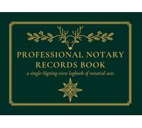 Professional Notary Records Book: One Entry Per Page | 250 Pages | Compact 8.25" x 6" Logbook of Notarial Acts | Single-Signing View Notary Public ... ideal for professionals and legal compliance.
