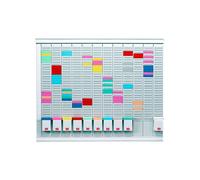 Professional Planner - 80 x 73 x 1,5 cm - 100 schede indice 1 bianche e 1000 sch