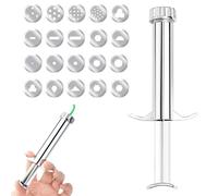 Professional Pottery Clay Extruder - Stainless Steel Tube, Ergonomic Handle, 20-Shape Die Set. Smooth Action, Easy Clean. Essential For Studios, Schools, And Serious Hobbyists.